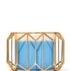 Golden Decagon 3-Wick Candle Holder