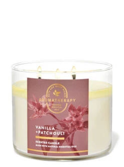 Aromatherapy Vanilla Patchouli 3-Wick Candle