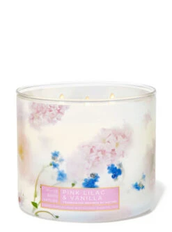 Pink Lilac & Vanilla 3-Wick Candle