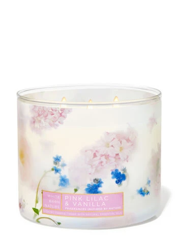 Pink Lilac & Vanilla 3-Wick Candle 1 Pink Lilac & Vanilla 3-Wick Candle