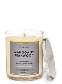 Mahogany Teakwood Signature Single Wick Candle