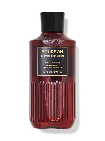 Mens Bourbon 3-in-1 Hair, Face & Body Wash 1 Mens Bourbon 3-in-1 Hair, Face & Body Wash