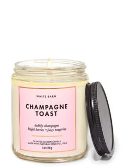 Champagne Toast Mason Single Wick Candle