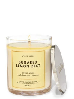 White Barn Sugared Lemon Zest Signature Single Wick Candle
