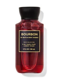 Mens Bourbon Travel Size 3-in-1 Hair, Face & Body Wash