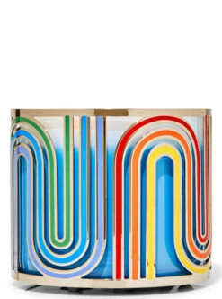 Rainbow Waves 3-Wick Candle Holder