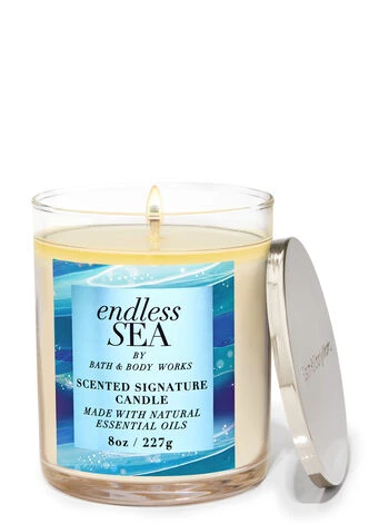 White Barn Endless Sea Signature Single Wick Candle 1 White Barn Endless Sea Signature Single Wick Candle
