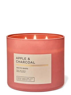 White Barn Apple & Charcoal 3-Wick Candle