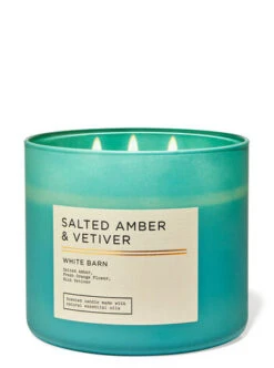 White Barn Salted Amber & Vetiver 3-Wick Candle