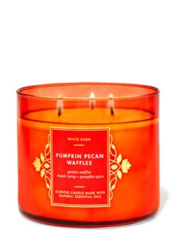 White Barn Pumpkin Pecan Waffles 3-Wick Candle