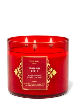 White Barn Pumpkin Apple 3-Wick Candle