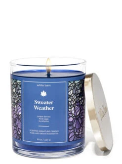 White Barn Sweater Weather Signature Single Wick Candle